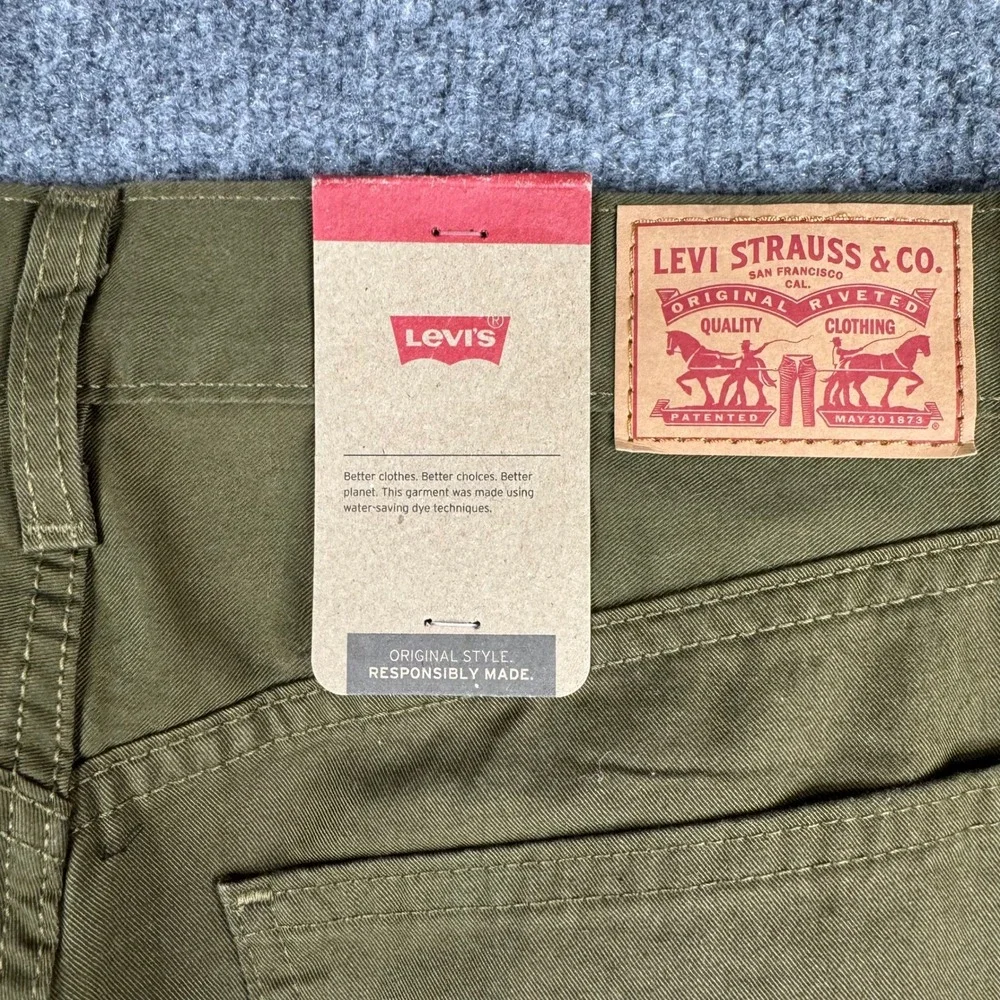 Levi's Pants Mens Size 29x30 Olive Green 511 Slim Fit Cotton Twill New NWT